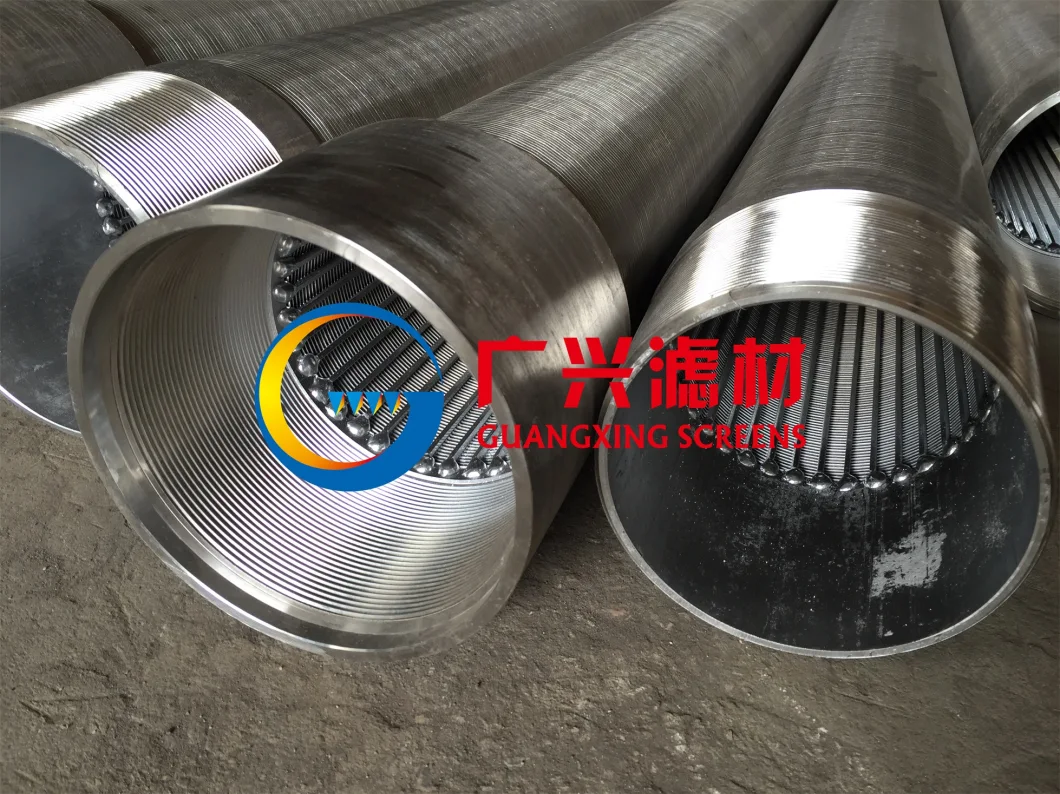 Stainless Steel Wire Filter Screen Johnson Water Well Screen Pipe Based Well Screen Tube Sand Control Screen Water Well Drill Stainless Steel Casing and Screen