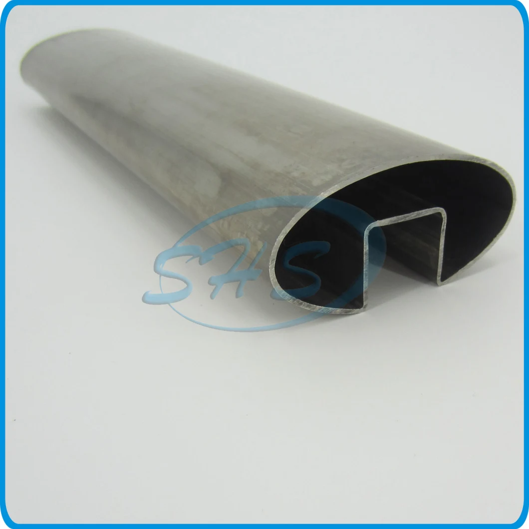 Stainless Steel Round Slotted Pipe for Glass Railing