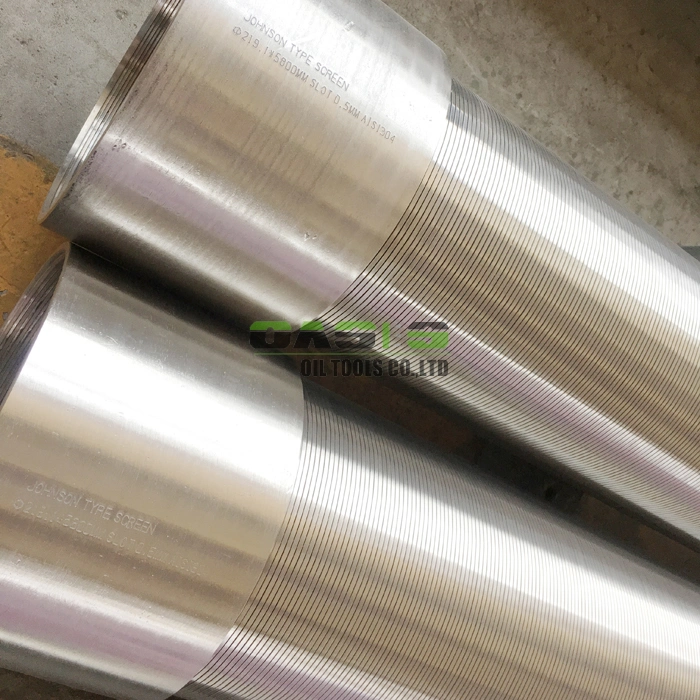 All-Welded Stainless Steel Wedge Wire Screens with Beveled Welding Ring for Well Drilling