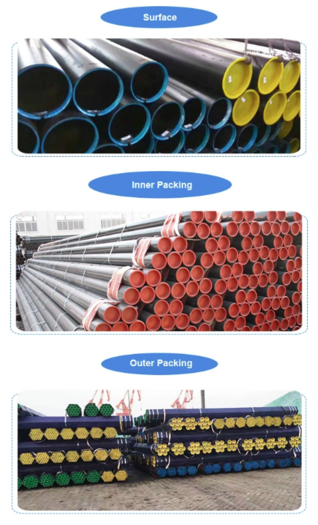 API 5CT P110 Q125 Seamless Black Steel Pipe Oil Gas Steel Casing and Tubing Oil Casing Pipe Tube