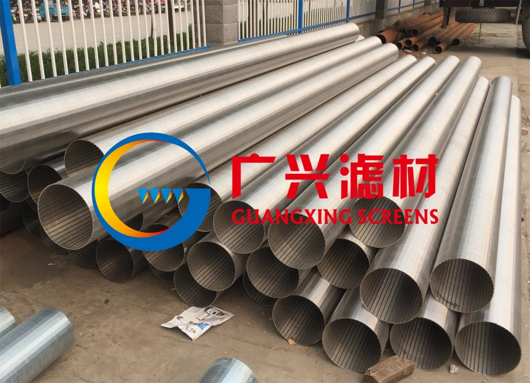 Stainless Steel Wire Filter Screen Johnson Water Well Screen Pipe Based Well Screen Tube Sand Control Screen Water Well Drill Stainless Steel Casing and Screen